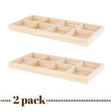 Wooden Caddy/Tray with 7-8 Sections